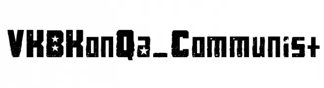 VKBKonQa_Communist  font caratteri gratis