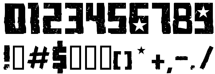 VKBKonQa_Communist Font OTHER CHARS