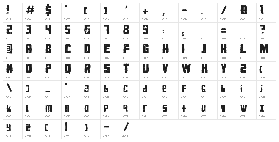 VKBKonQa_Communist Character Map