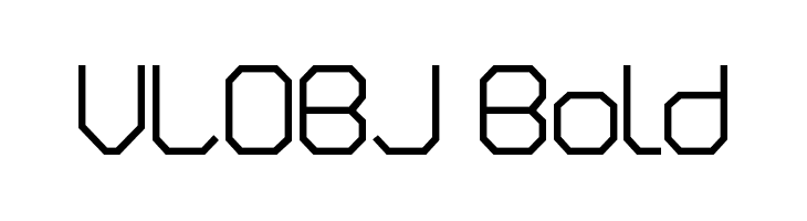 VLOBJ Bold  Скачать бесплатные шрифты
