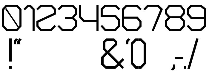 VLOBJ Bold Font OTHER CHARS