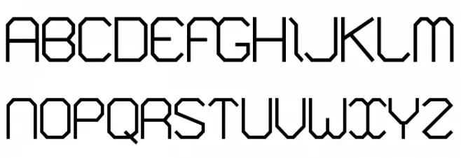 VLOBJ Bold Schriftart Groß