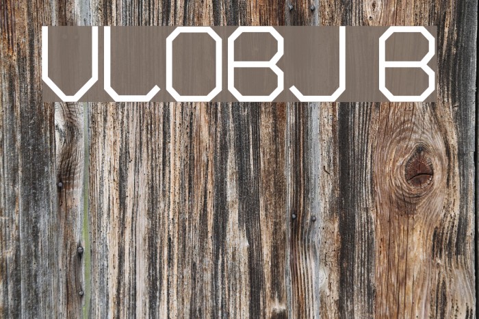 VLOBJ Bold Font examples