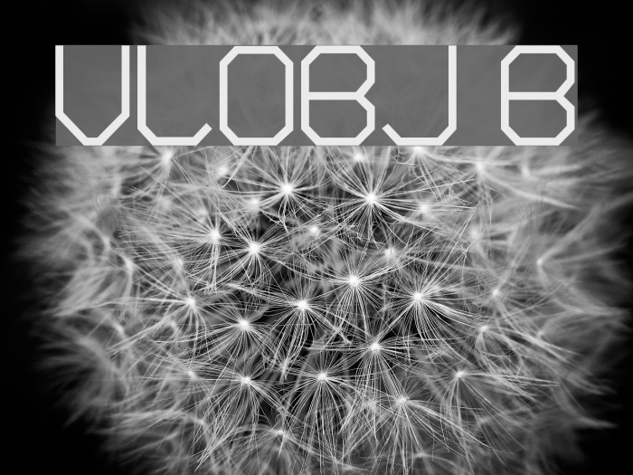 VLOBJ Bold Font examples