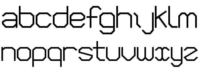 VLOBJ Bold Font LOWERCASE