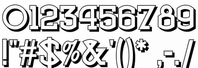 Vlaanderen Shadow NF Font OTHER CHARS