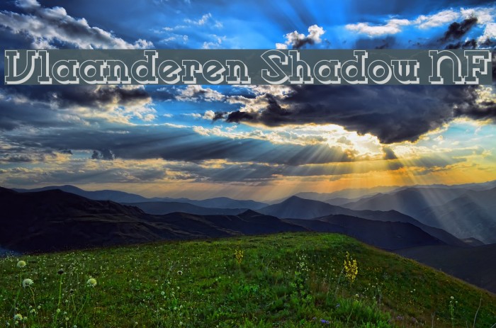 Vlaanderen Shadow NF Font examples
