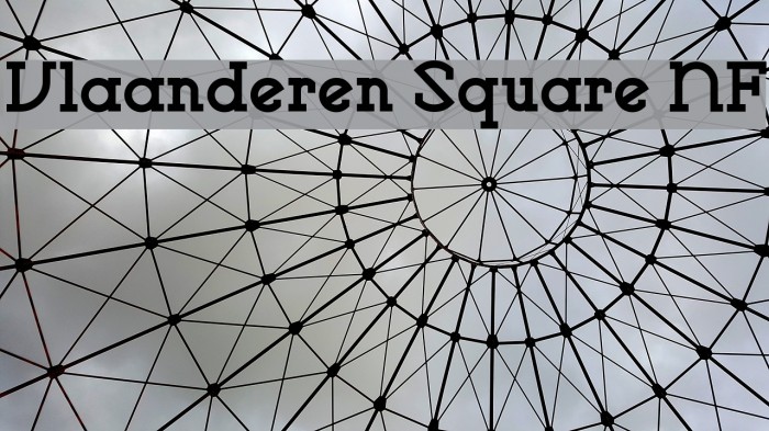 Vlaanderen Square NF Font examples