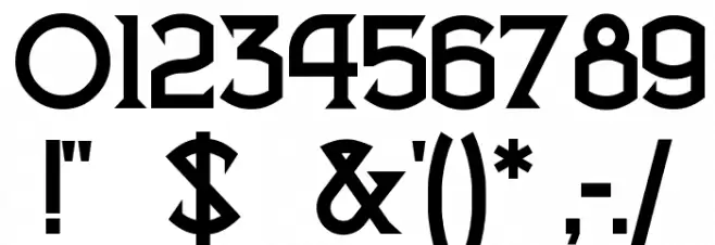 VlaanderenChiseled Font OTHER CHARS