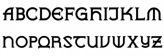 VlaanderenChiseledNF Шрифта ВЕРХНИЙ