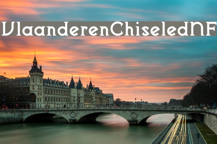 VlaanderenChiseledNF Font examples