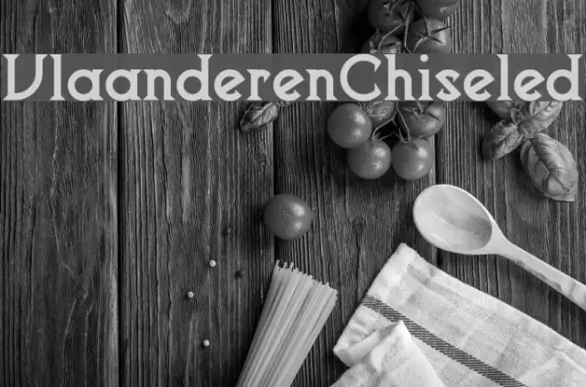 VlaanderenChiseled Font examples