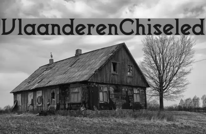 VlaanderenChiseled Font examples
