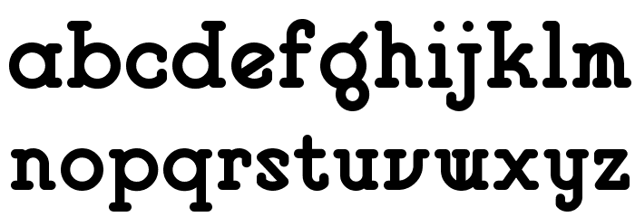 VlaanderenRoundNF Font LOWERCASE