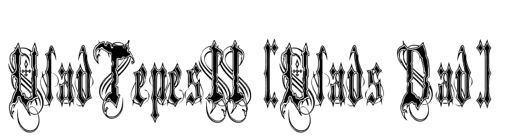 VladTepesII [Vlads Dad]  font caratteri gratis
