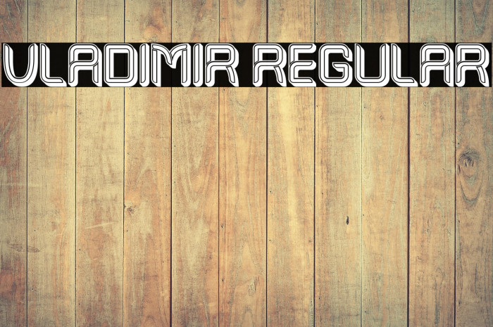 Vladimir Regular Example 2