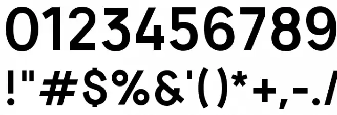 Vladivostok Bold Font OTHER CHARS