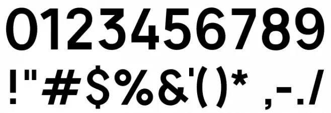 Vladivostok Bold Font OTHER CHARS