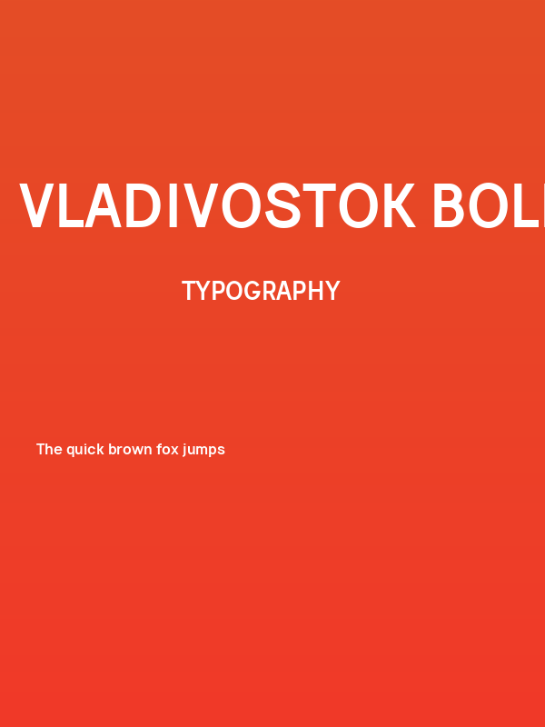 Vladivostok Bold Poster
