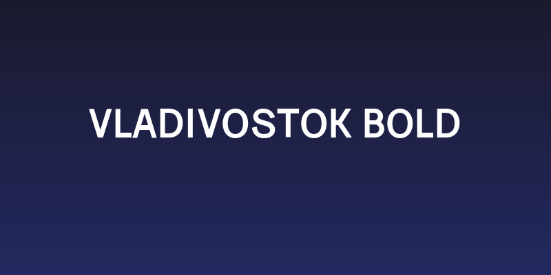 Vladivostok Bold Social Header