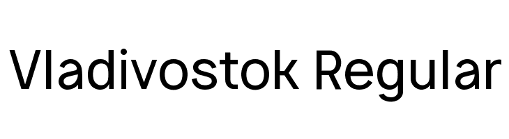 Vladivostok Regular  Frei Schriftart Herunterladen