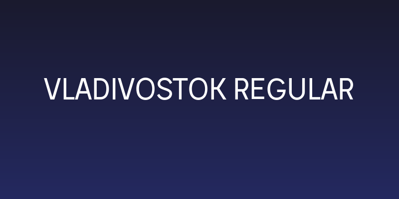 Vladivostok Regular Social Header