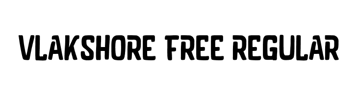Vlakshore Free Regular  Free Fonts Download