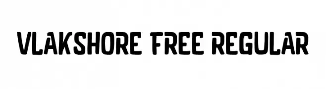 Vlakshore Free Regular  Free Fonts Download