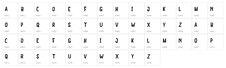 Vlakshore Free Regular Character Map