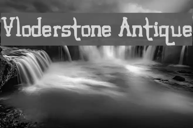 Vloderstone Antique Шрифта examples