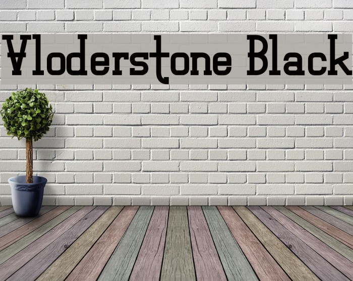 Vloderstone Black Font examples