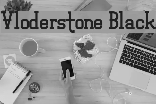 Vloderstone Black Font examples