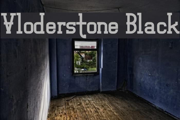 Vloderstone Black Font examples