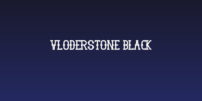 Vloderstone Black Social Header