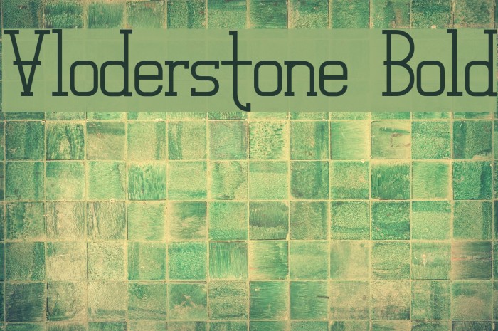 Vloderstone Bold Font examples
