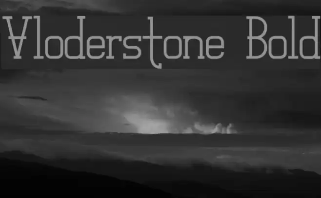 Vloderstone Bold 字体 examples
