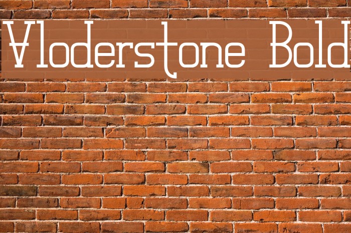 Vloderstone Bold Font examples