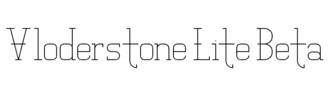 Vloderstone Lite Beta  Frei Schriftart Herunterladen