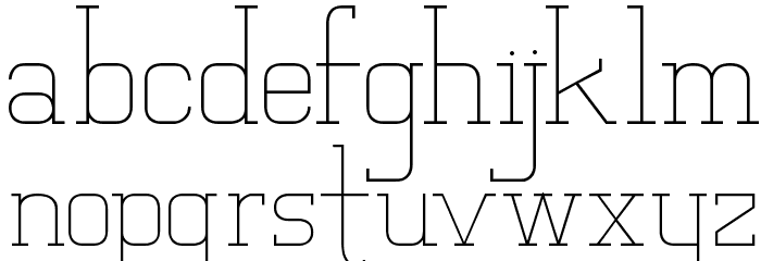 Vloderstone Lite Beta Font LOWERCASE