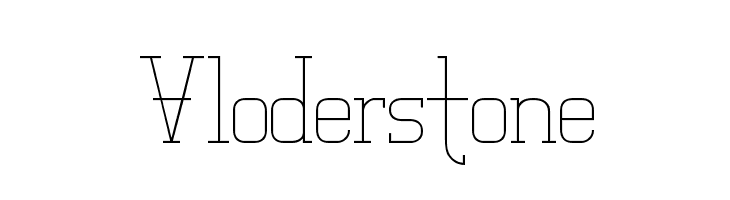 Vloderstone Font