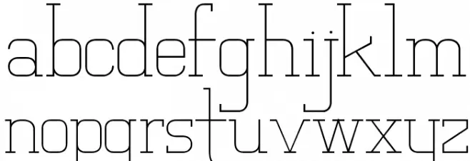 Vloderstone Шрифта строчной