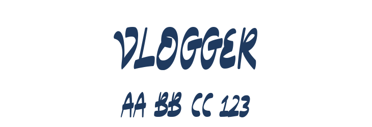 Vlogger Font Preview