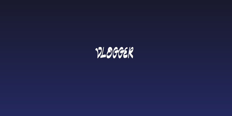 Vlogger Social Header