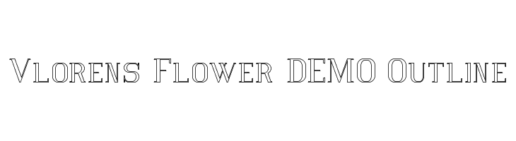 Vlorens Flower DEMO Outline  baixar fontes gratis
