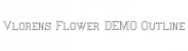 Vlorens Flower DEMO Outline  font caratteri gratis