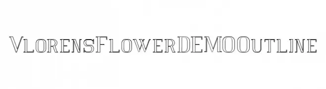 Vlorens Flower DEMO Outline  Frei Schriftart Herunterladen