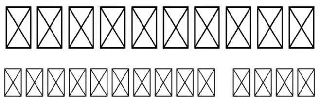 Vlorens Flower DEMO Outline Font OTHER CHARS