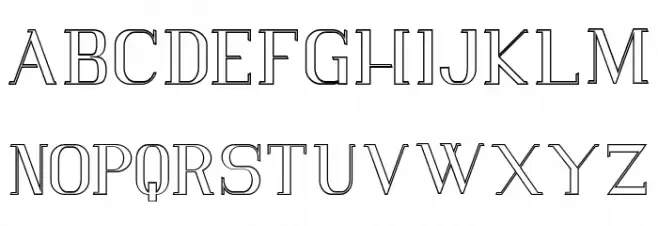 Vlorens Flower DEMO Outline Schriftart Groß
