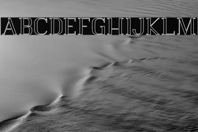 Vlorens Flower DEMO Outline Font examples