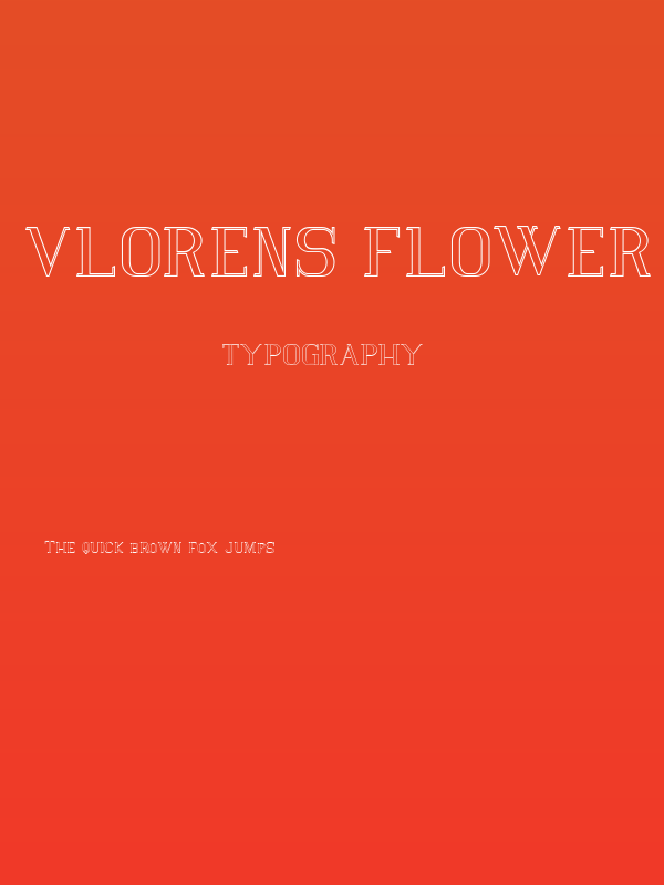 Vlorens Flower DEMO Outline Poster